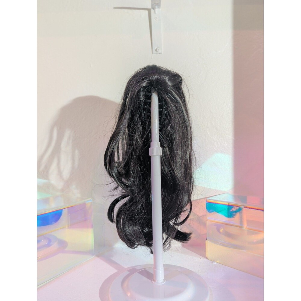 12” 100% Human Hair Drawstring Ponytail Brown Bun Wrap Wavy Extension